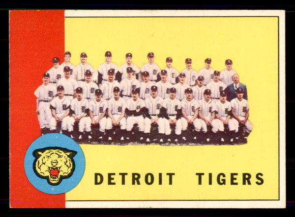 1963 Topps Baseball #552 Detroit Tigers Team NR-MT 551485