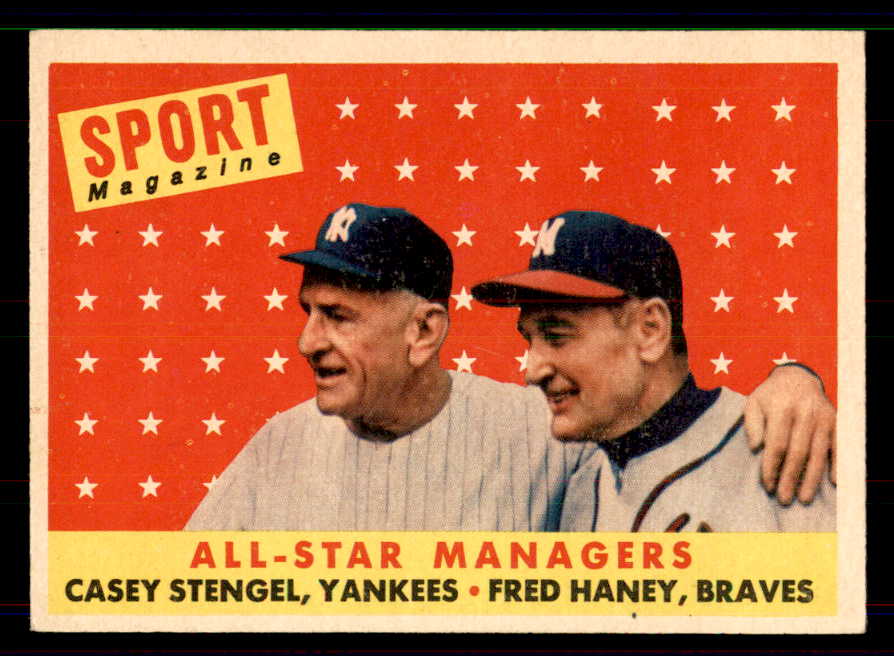 1958 Topps Baseball #475 Casey Stengel A.S. Yankees EX-MT 551511