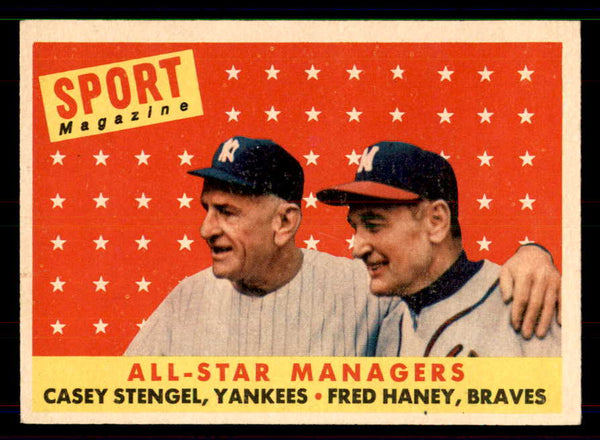 1958 Topps Baseball #475 Casey Stengel A.S. Yankees EX-MT 551511