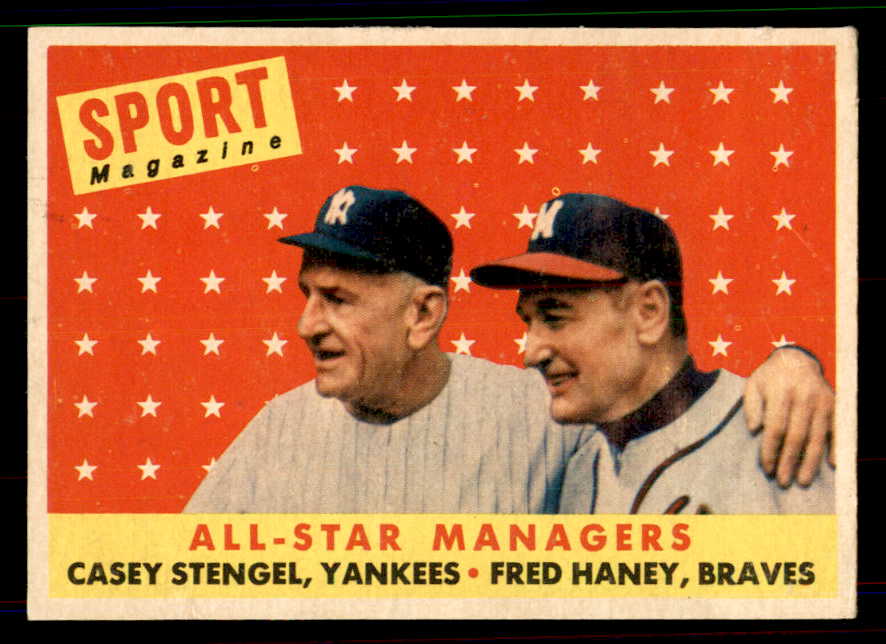1958 Topps Baseball #475 Casey Stengel A.S. Yankees EX-MT 551513