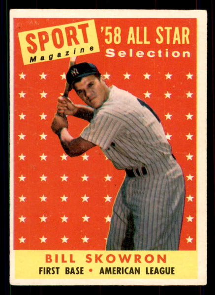 1958 Topps Baseball #477 Bill Skowron A.S. Yankees VG-EX 551517