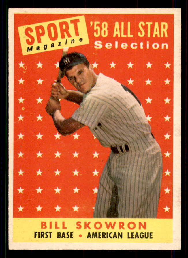 1958 Topps Baseball #477 Bill Skowron A.S. Yankees EX-MT 551518