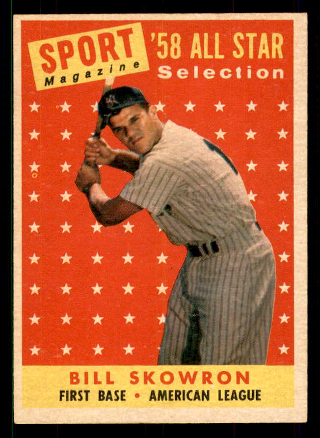 1958 Topps Baseball #477 Bill Skowron A.S. Yankees EX-MT 551519