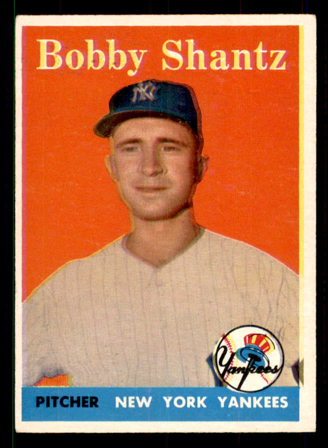 1958 Topps Baseball #419 Bobby Shantz Yankees VG 551520