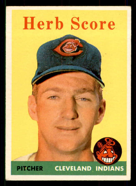 1958 Topps Baseball #352 Herb Score Indians EX-MT 551527
