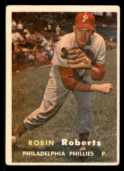 1957 Topps Baseball #015 Robin Roberts Phillies VG 551644
