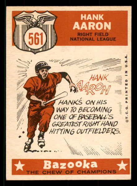 1959 Topps Baseball #561 Hank Aaron A.S. Braves EX 551659