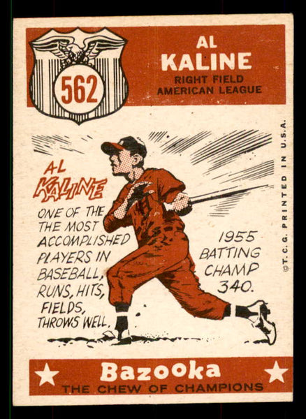 1959 Topps Baseball #562 Al Kaline A.S. Tigers EX 551670
