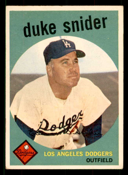 1959 Topps Baseball #020 Duke Snider Dodgers EX+/EX-MT 551682