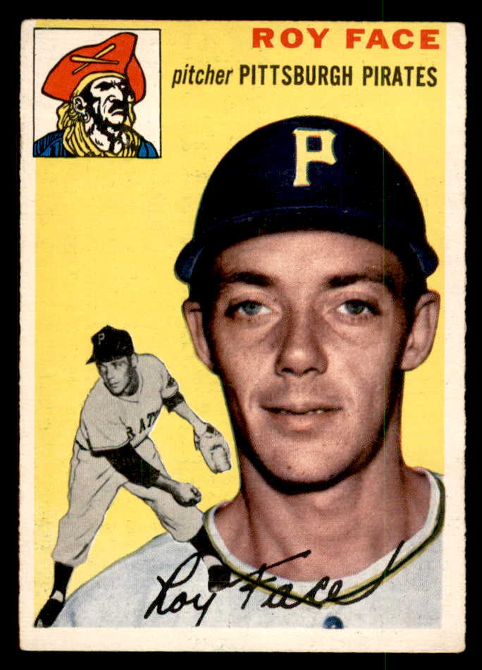 1954 Topps Baseball #087 Roy Face Pirates EX 551772
