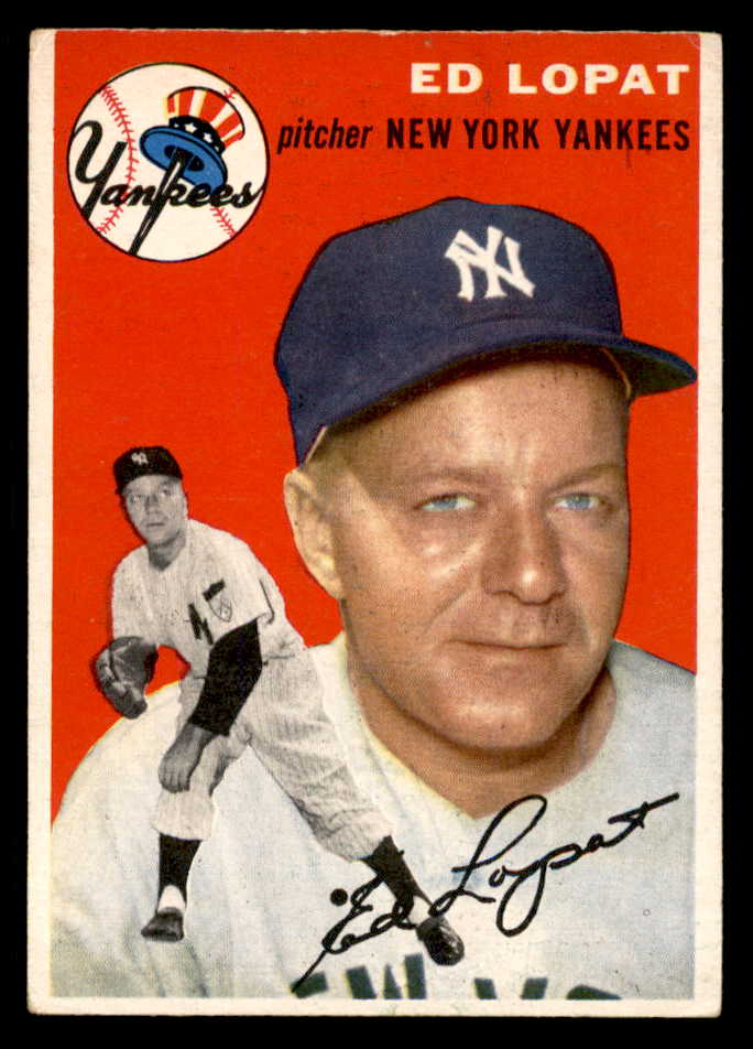 1954 Topps Baseball #005 Eddie Lopat Yankees VG-EX 551786