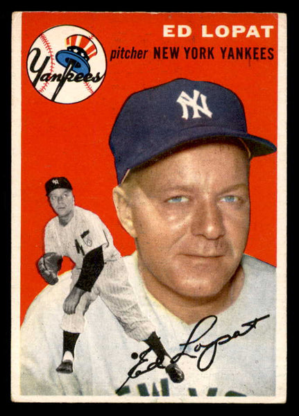1954 Topps Baseball #005 Eddie Lopat Yankees VG-EX 551786