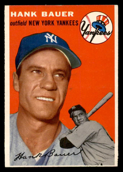 1954 Topps Baseball #130 Hank Bauer Yankees EX-MT 551788