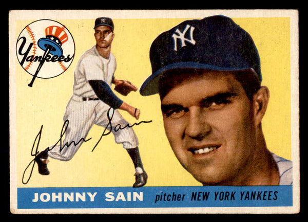1955 Topps Baseball #193 Johnny Sain Yankees VG-EX 551796