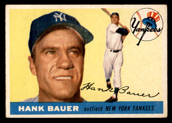 1955 Topps Baseball #166 Hank Bauer Yankees EX 551811