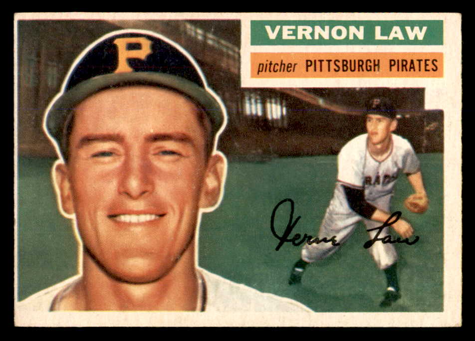 1956 Topps Baseball #252 Vern Law Pirates EX-MT 551819