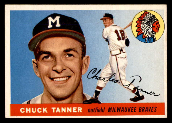 1955 Topps Baseball #161 Chuck Tanner Braves EX-MT 551834