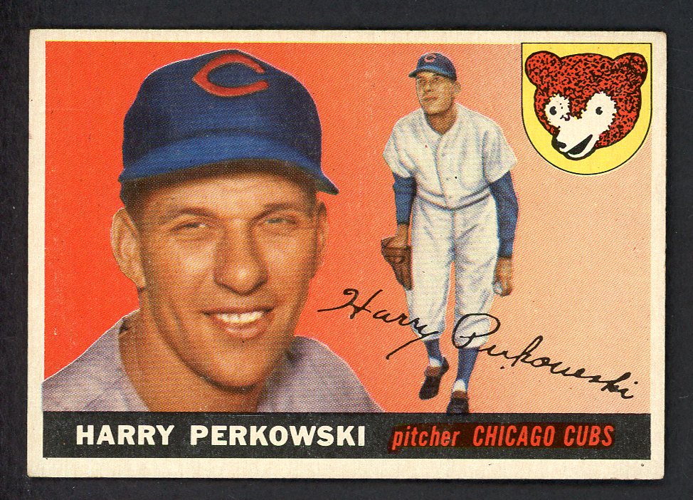 1955 Topps Baseball #184 Harry Perkowski Cubs EX-MT 551852