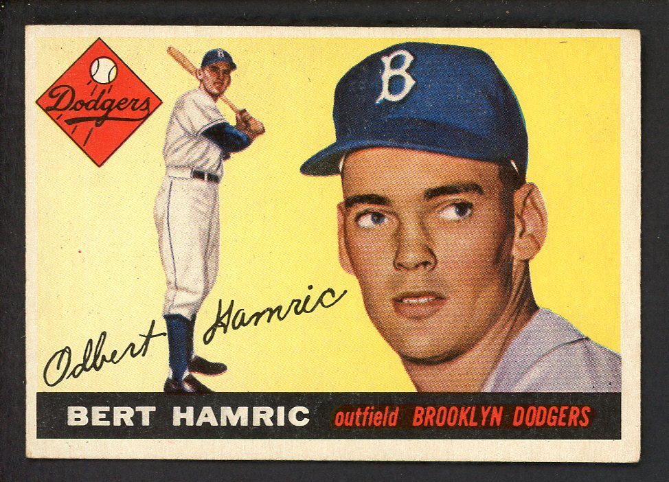 1955 Topps Baseball #199 Bert Hamric Dodgers EX+/EX-MT 551861