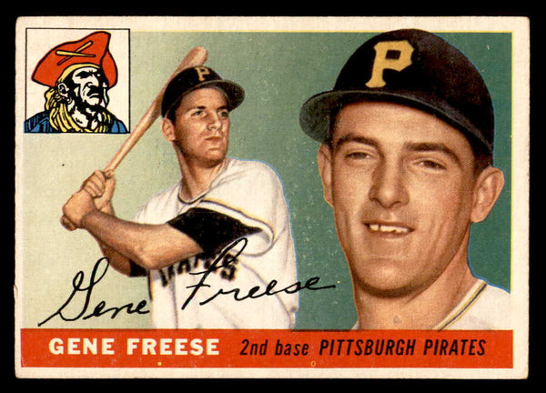 1955 Topps Baseball #205 Geen Freese Pirates VG-EX 551866