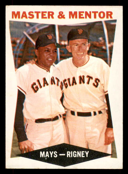 1960 Topps Baseball #007 Willie Mays Bill Rigney VG-EX 551888