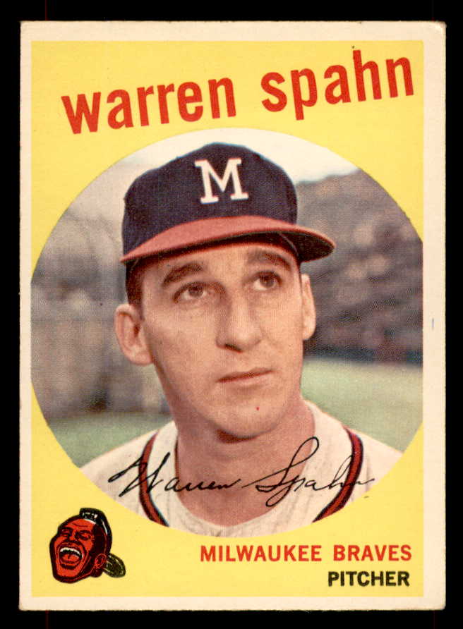 1959 Topps Baseball #040 Warren Spahn Braves EX+/EX-MT 1931 551901