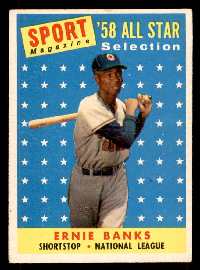 1958 Topps Baseball #482 Ernie Banks A.S. Cubs EX+/EX-MT 551913