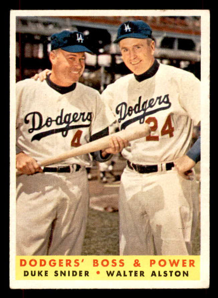 1958 Topps Baseball #314 Duke Snider Walter Alston EX+/EX-MT 551916