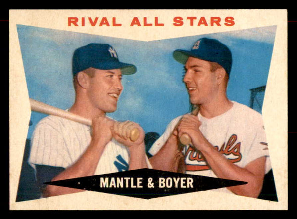 1960 Topps Baseball #160 Mickey Mantle Ken Boyer NR-MT 551930