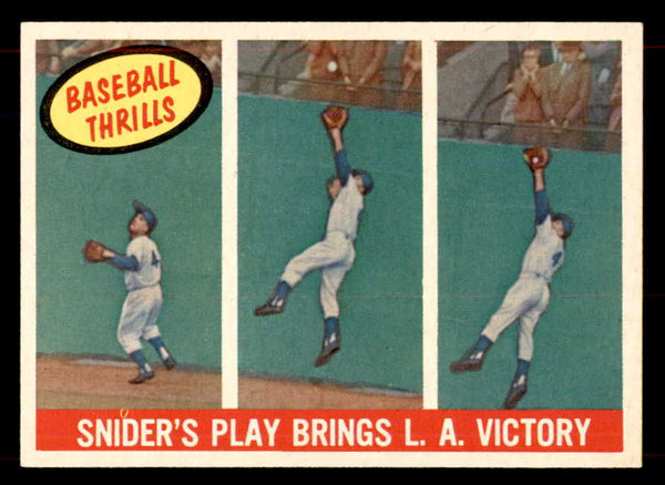 1959 Topps Baseball #468 Duke Snider IA Dodgers EX-MT 552002