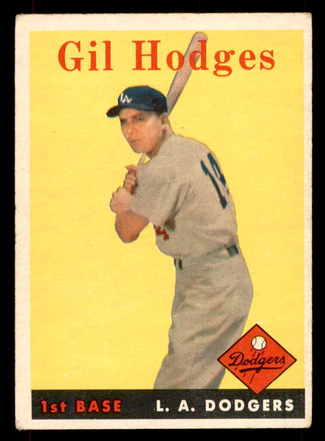 1958 Topps Baseball #162 Gil Hodges Dodgers VG-EX 552016