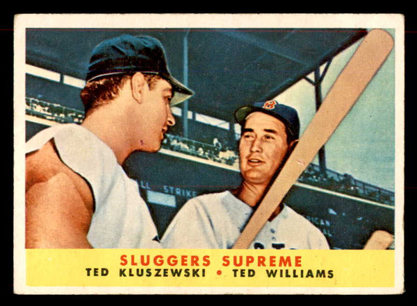 1958 Topps Baseball #321 Ted Williams Ted Kluszewski VG-EX 552048