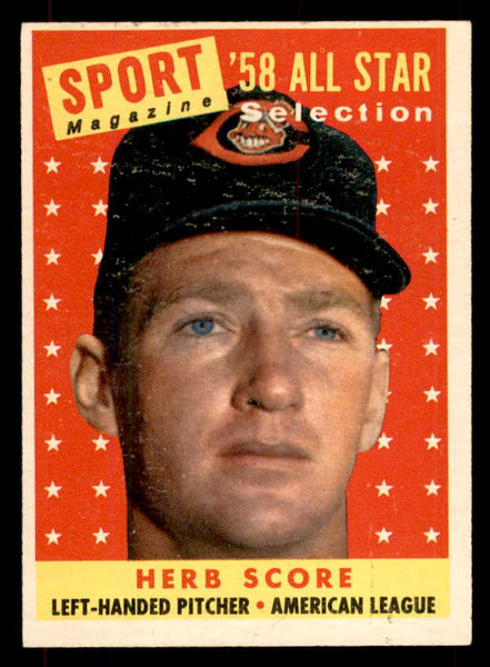 1958 Topps Baseball #495 Herb Score A.S. Indians NR-MT 552057