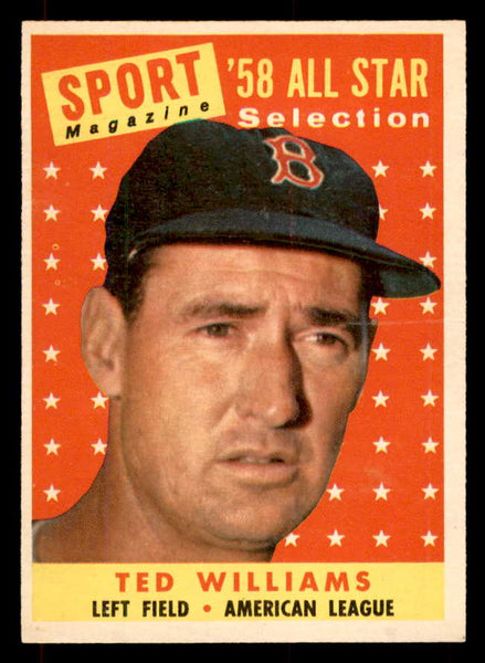 1958 Topps Baseball #485 Ted Williams A.S. Red Sox NR-MT 552058