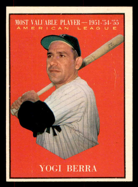 1961 Topps Baseball #472 Yogi Berra MVP Yankees EX-MT 552152