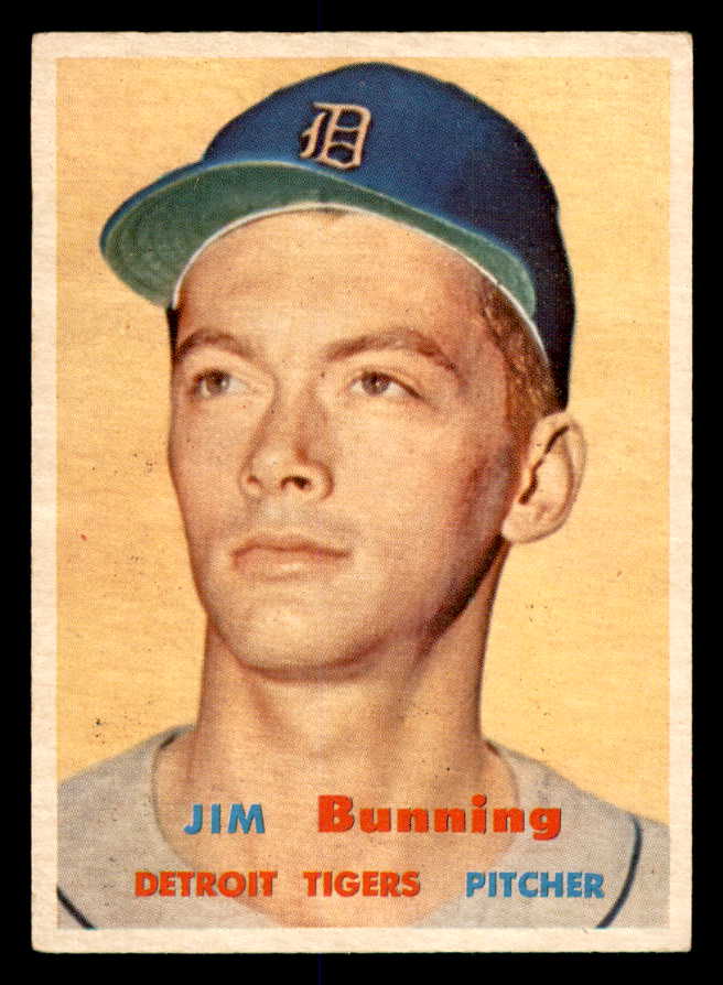 1957 Topps Baseball #338 Jim Bunning Tigers EX+/EX-MT 552219