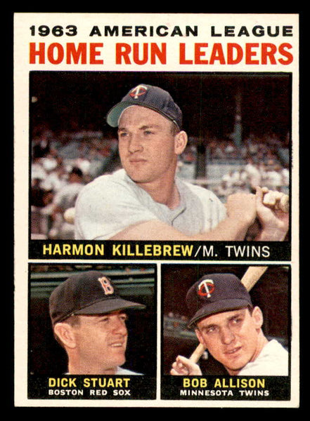 1964 Topps Baseball #010 A.L. Home Run Leaders Killebrew EX-MT 552285