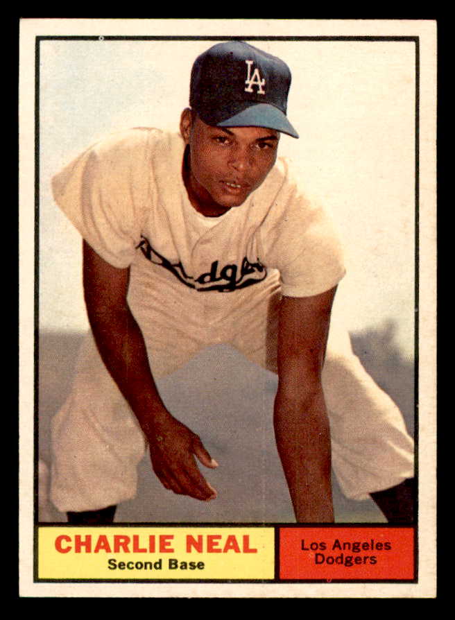 1961 Topps Baseball #423 Charlie Neal Dodgers EX-MT 552297