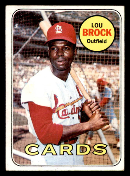 1969 Topps Baseball #085 Lou Brock Cardinals VG-EX 552383