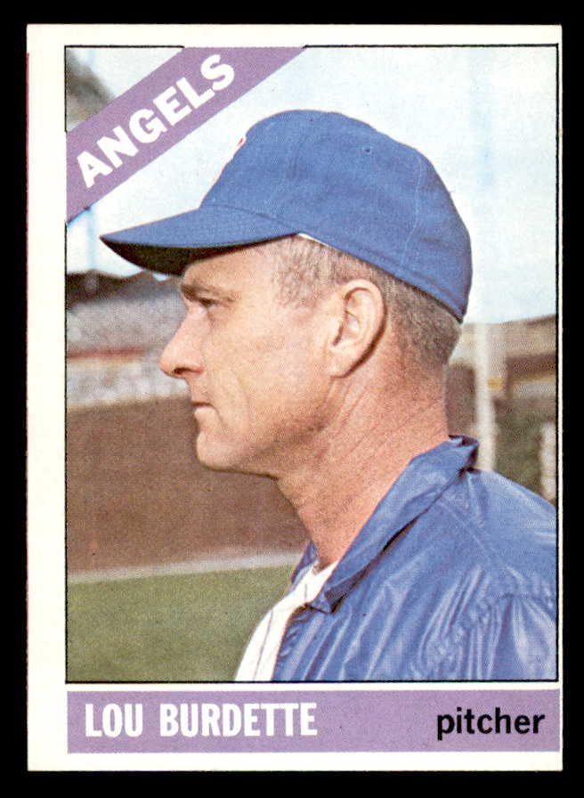 1966 Topps Baseball #299 Lou Burdette Angels VG-EX 552397