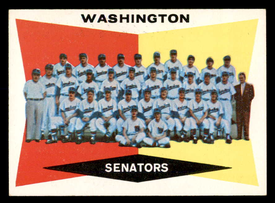 1960 Topps Baseball #043 Washington Senators Team EX-MT 552439
