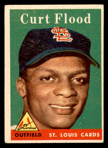 1958 Topps Baseball #464 Curt Flood Cardinals VG 552443