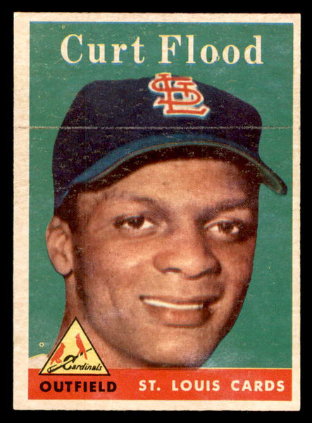 1958 Topps Baseball #464 Curt Flood Cardinals VG-EX 552444
