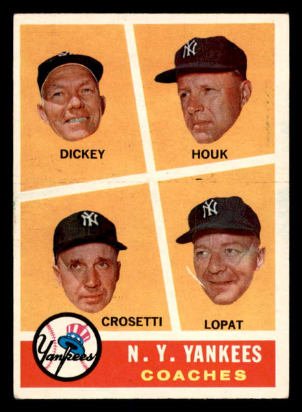 1960 Topps Baseball #465 Bill Dickey Yankees EX-MT 552453