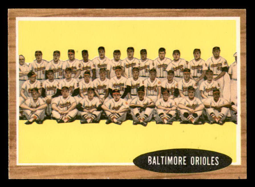 1962 Topps Baseball #476 Baltimore Orioles Team EX-MT 552473