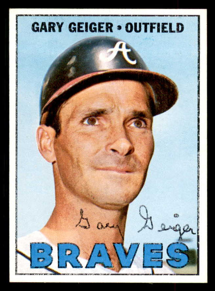 1967 Topps Baseball #566 Gary Geiger Braves EX-MT 552481