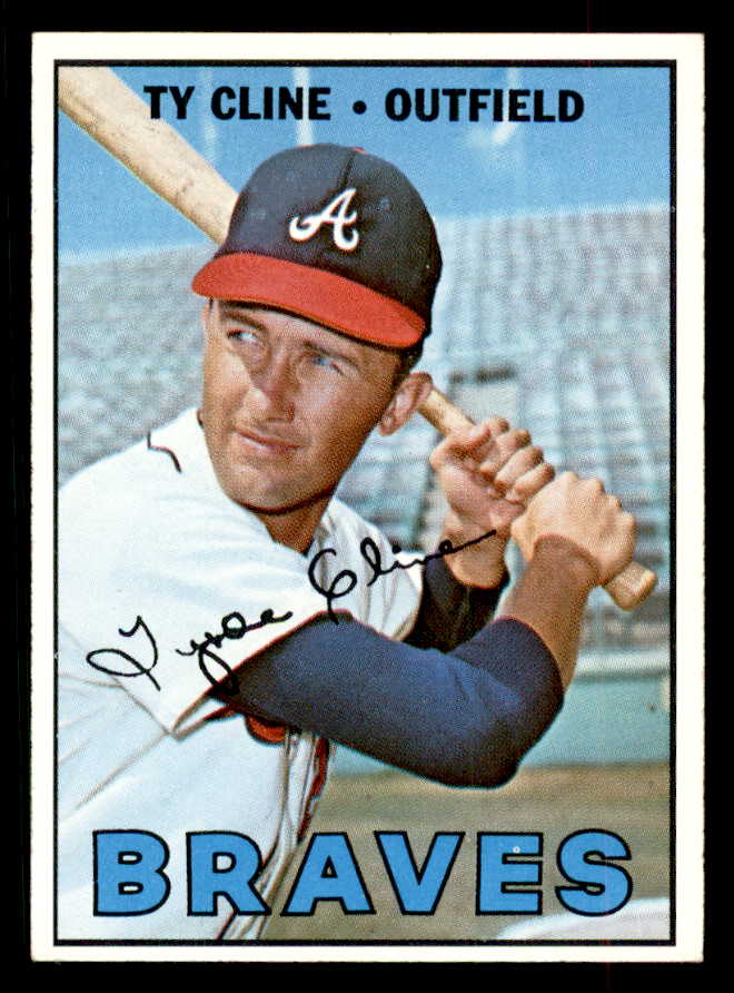 1967 Topps Baseball #591 Ty Cline Braves EX-MT 552494