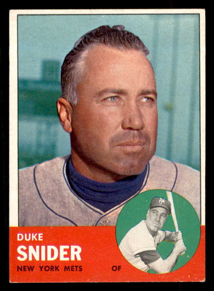 1963 Topps Baseball #550 Duke Snider Mets EX-MT 552531