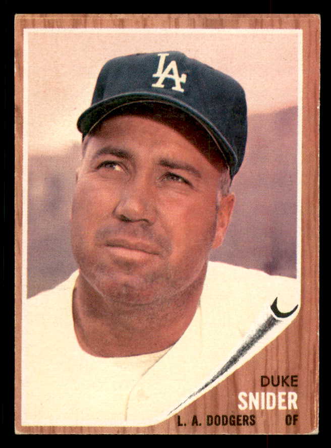 1962 Topps Baseball #500 Duke Snider Dodgers EX+/EX-MT 552570