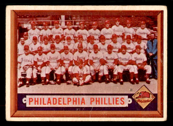 1957 Topps Baseball #214 Philadelphia Phillies Team VG-EX 552594